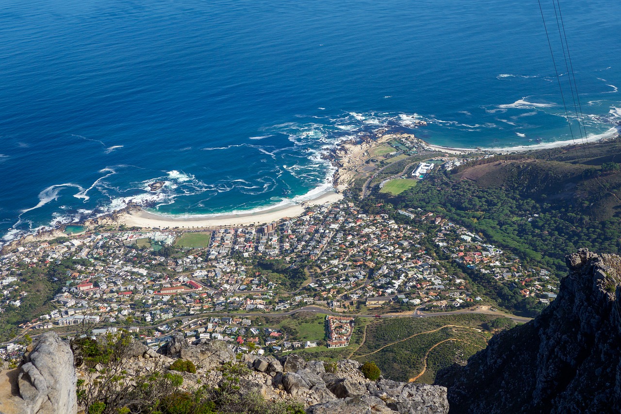 Camps Bay,  Keiptaunas,  Jūra,  Pajūrio,  Kraštovaizdis,  Vandens,  Papludimys,  Pakrantės,  Dangus,  Miestas