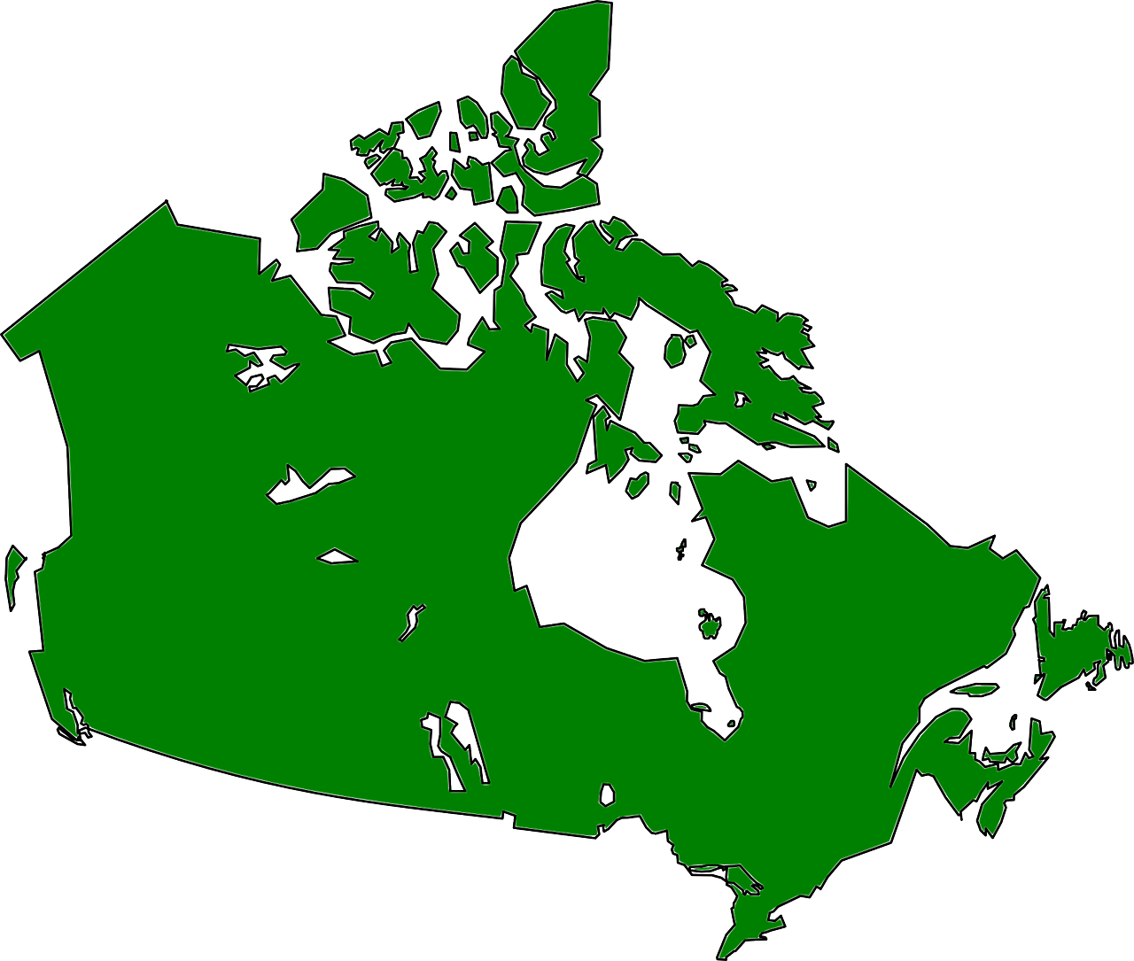 Kanada, Šalis, Politinis, Žemėlapis, Geografija, Valstybė, Nemokama Vektorinė Grafika, Nemokamos Nuotraukos,  Nemokama Licenzija