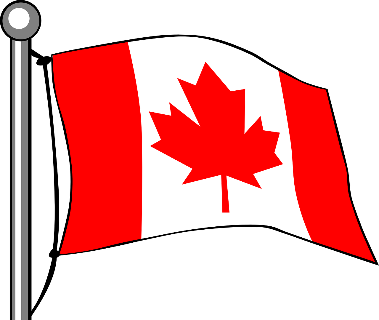 Kanada, Vėliava, Klevas, Lapai, Skraidantis, Kanados, Pole, Tauta, Patriotizmas, Dizainas