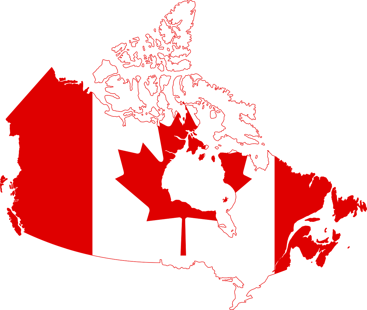 Kanada, Vėliava, Žemėlapis, Šalis, Tautybė, Simbolis, Kanados, Klevas, Lapai, Patriotizmas
