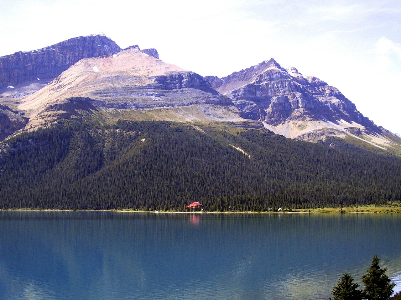 Kanada, Banff, Ežeras, Kraštovaizdis, Natūralus, Parkas, Lauke, Smailės, Alberta, Kalnas