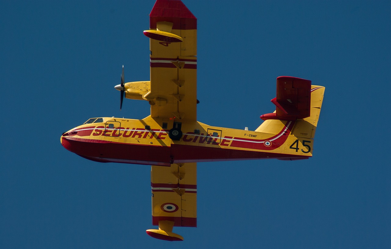 Canadair, Orlaivio Gaisras, Gaisrininkų Komanda, Žibintai, Nemokamos Nuotraukos,  Nemokama Licenzija