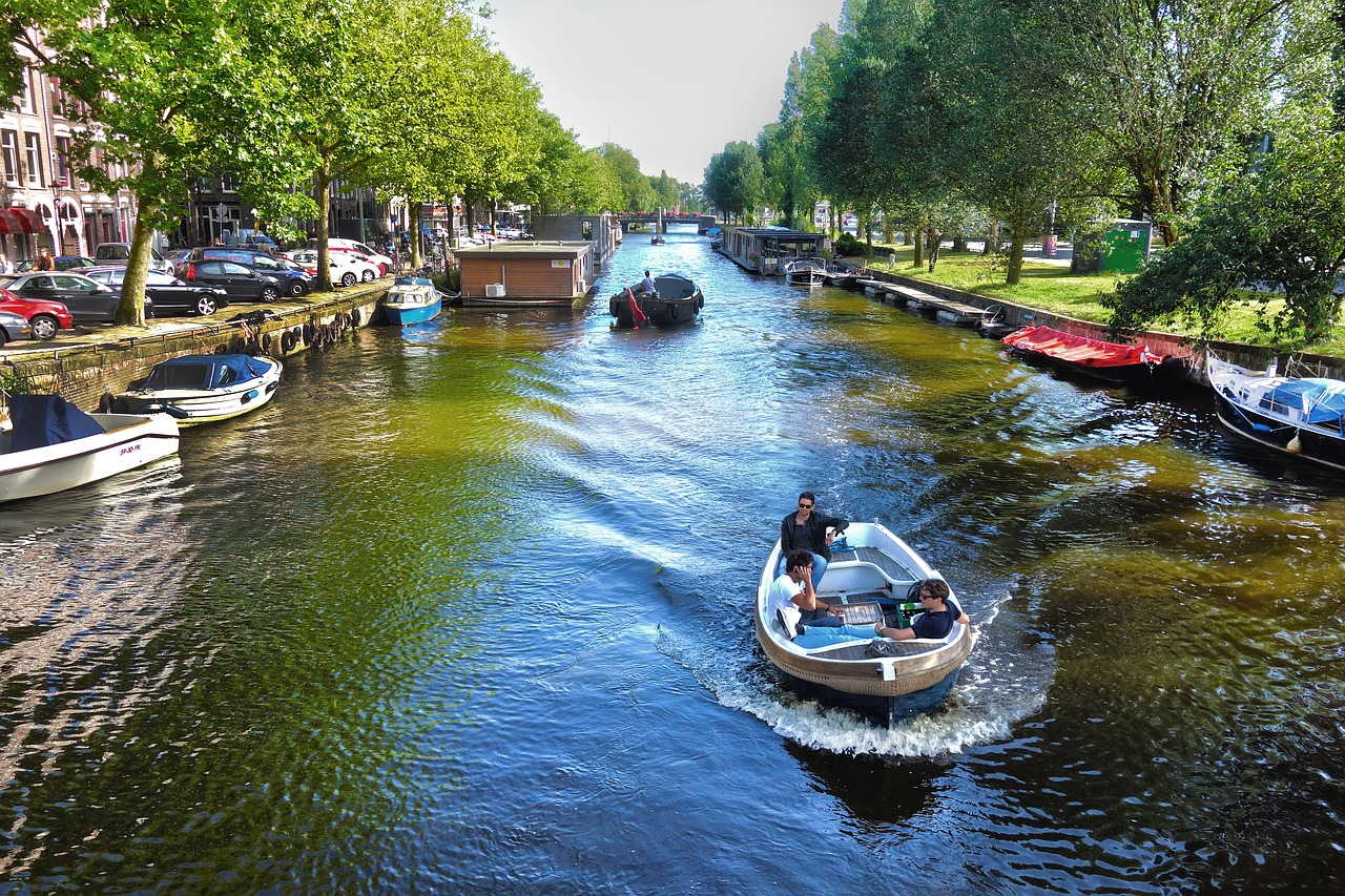 Kanalas, Miesto, Miestas, Amsterdamas, Nyderlandai, Istorinis, Sostinė, Miesto Panorama, Žinomas, Boerenwetering