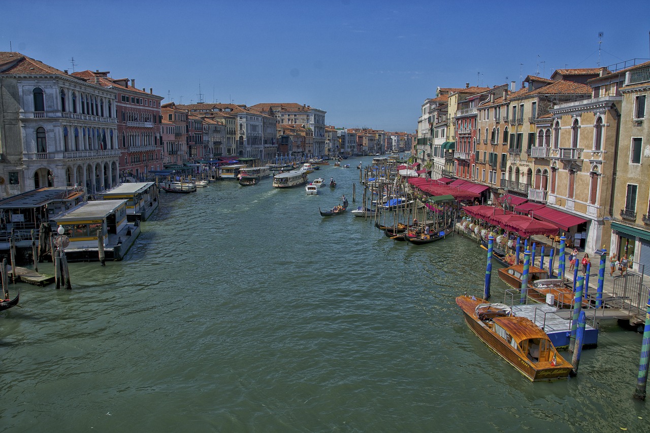 Canale Grande, Venecija, Venezija, Vandens Kelias, Gondolos, Vanduo, Italy, Nemokamos Nuotraukos,  Nemokama Licenzija