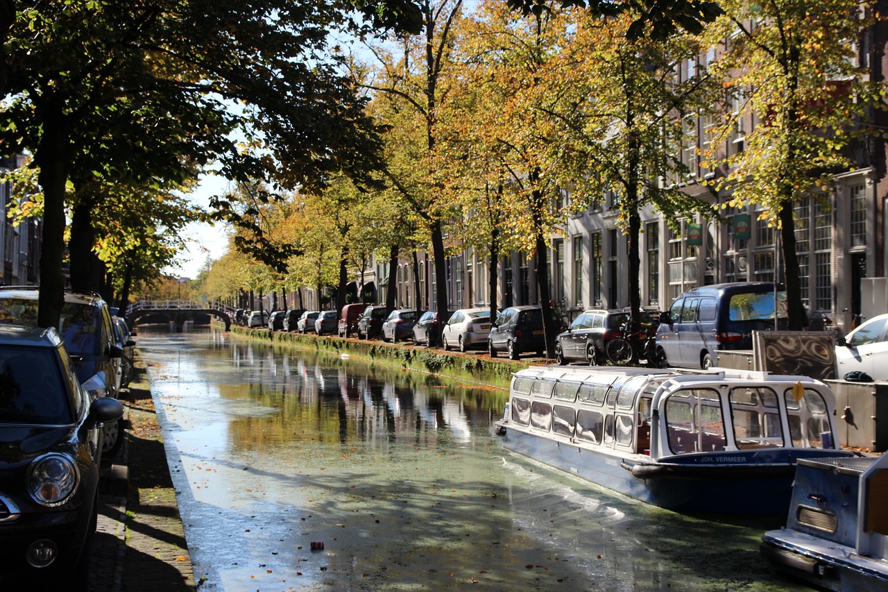 Delftas, Kanalo Valtis, Kanalai, Vanduo, Nyderlandai, Istorinis Centras, Gatvės Scenos, Turizmas, Miestas, Nemokamos Nuotraukos