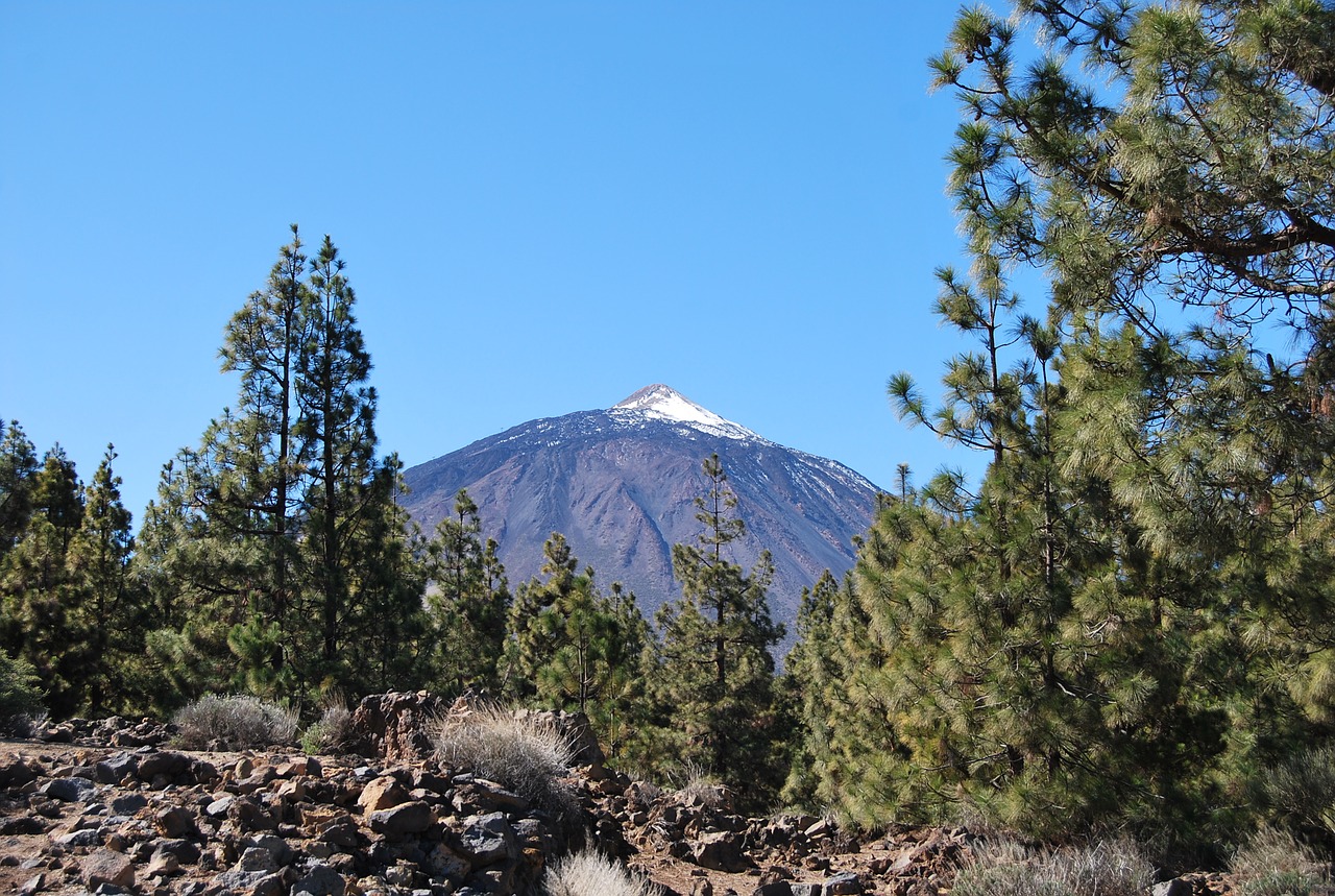 Kanarų Salos, Teide, Gamta, Ispanija, Kalnas, Kraštovaizdis, Tenerifė, Vulkanas, Piko, Sniegas