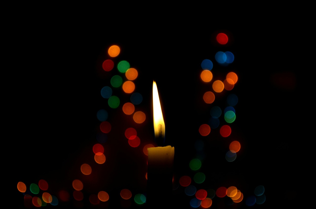 Žvakė, Bokeh, Kalėdos, Žibintai, Mėlynas, Vaškinė Žvakė, Žvakių Šviesa, Nemokamos Nuotraukos,  Nemokama Licenzija
