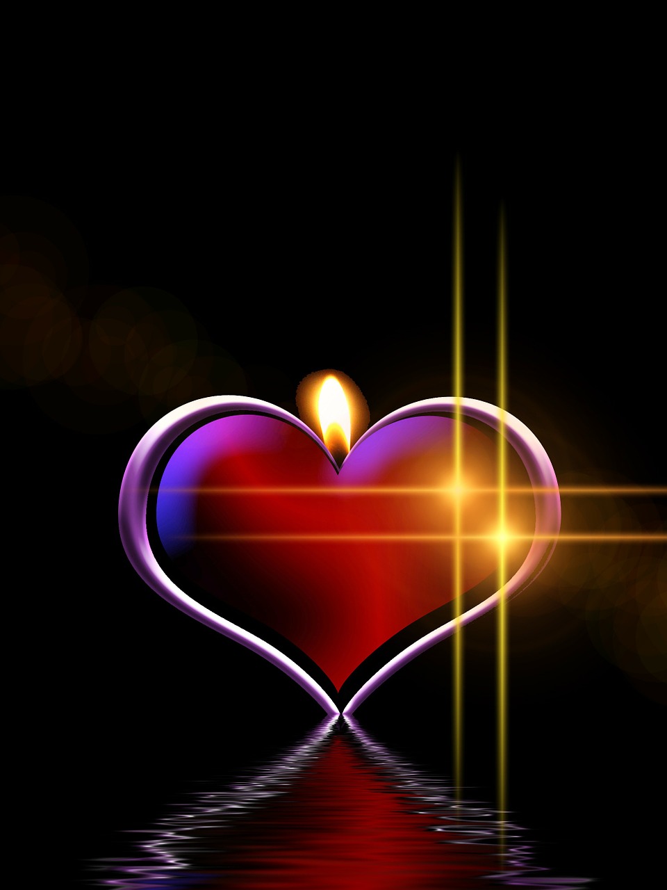Žvakė, Šviesa, Sąskaitą, Širdis, Meilė, Sėkmė, Abstraktus, Santykiai, Ačiū, Pasveikinimas