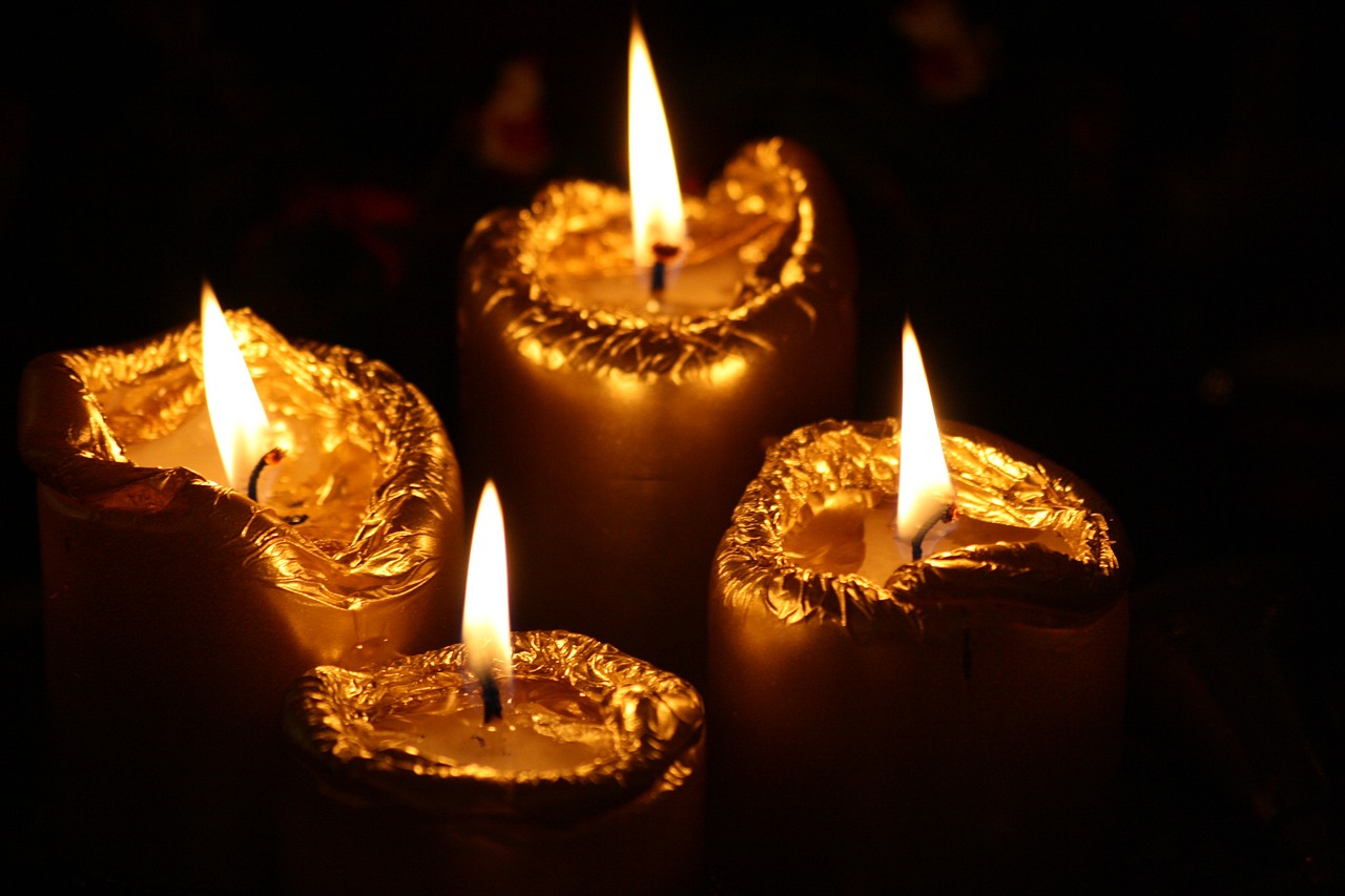 Žvakės, Žiema, Šviesa, Adventas, Nuotaika, Žvakių Šviesa, Kalėdos, Gruodžio Mėn ., Atmosfera, Ugnis