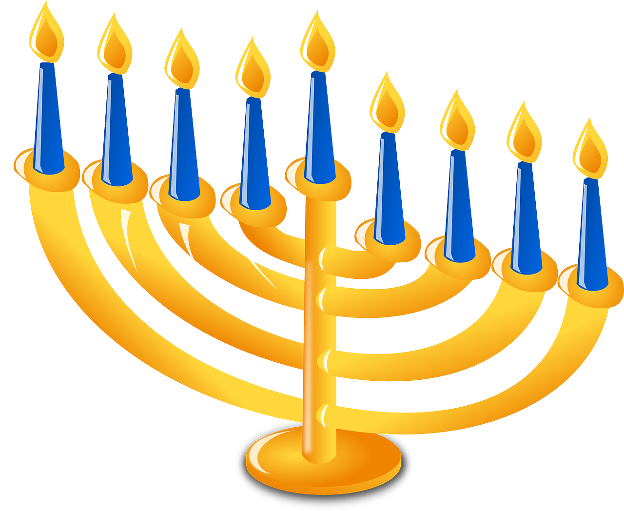 Žvakidės Laikiklis, Žvakės, Žvakidė, Žvakidė, Žvakidė, Hanukkah, Jėzus, Religija, Judaizmas, Nemokama Vektorinė Grafika