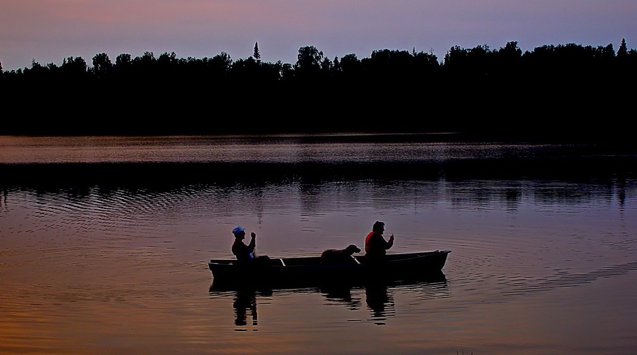 Kanoją, Ežeras, Twilight, Vanduo, Valtis, Poilsis, Sportas, Lauke, Irklas, Laisvalaikis