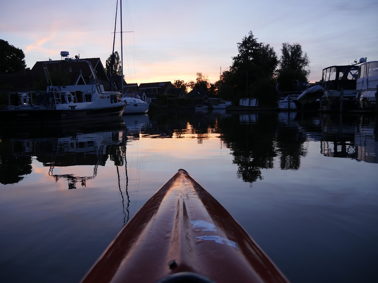 Baidarėmis, Vanduo, Upė, Laisvalaikis, Baidarių, Irklas, Vandens Sportas, Šventė, Holland, Dangus