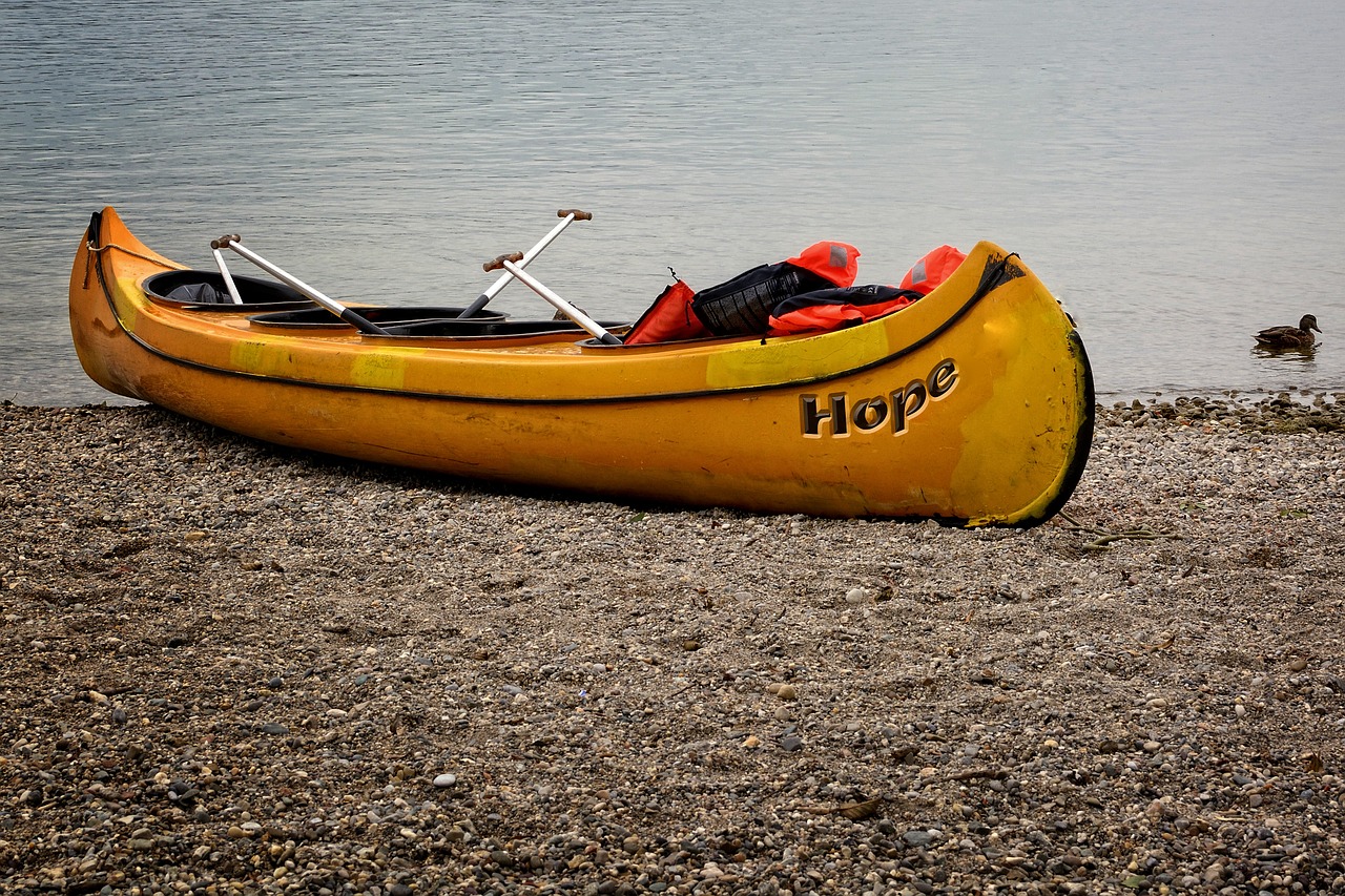 Baidarėmis, Boot, Bankas, Papludimys, Krantinė, Irklas, Vandens Sportas, Gamta, Vanduo, Vandenys