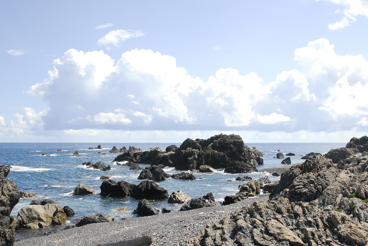 Cape Muroto, Kochi Prefektūra Muroto Viršūnė, Vasaros Paplūdimys, Nemokamos Nuotraukos,  Nemokama Licenzija