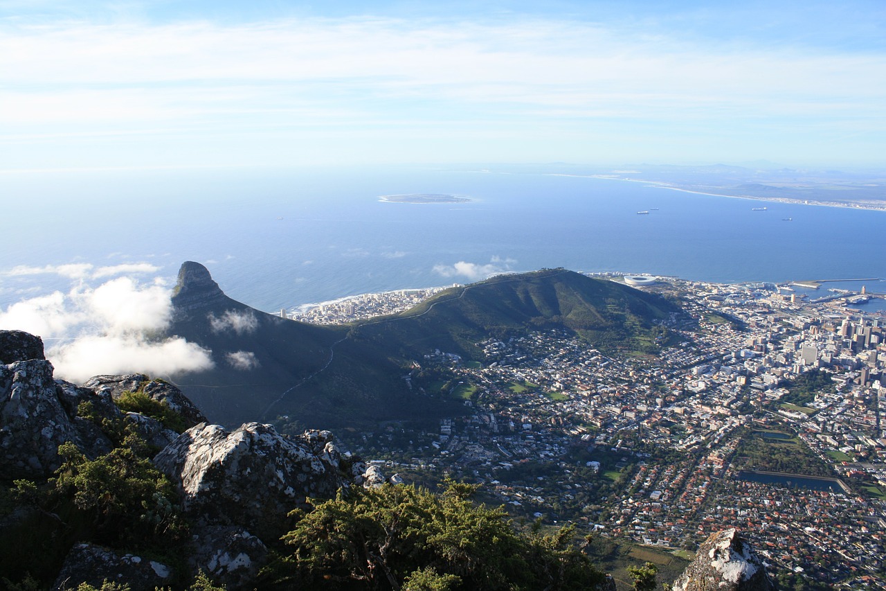 Cape Town, Pietų Afrika, Kalnas, Miestas, Vaizdingas, Afrika, Orientyras, Nemokamos Nuotraukos,  Nemokama Licenzija