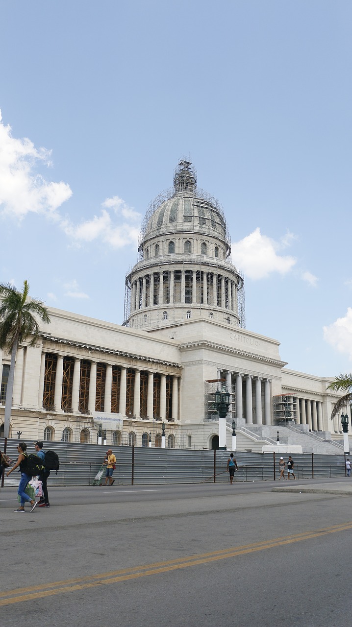 Capitol, Kuba, Paminklas, Architektūra, Havana, Miestas, Dangus, Statyba, Fasadas, Miesto