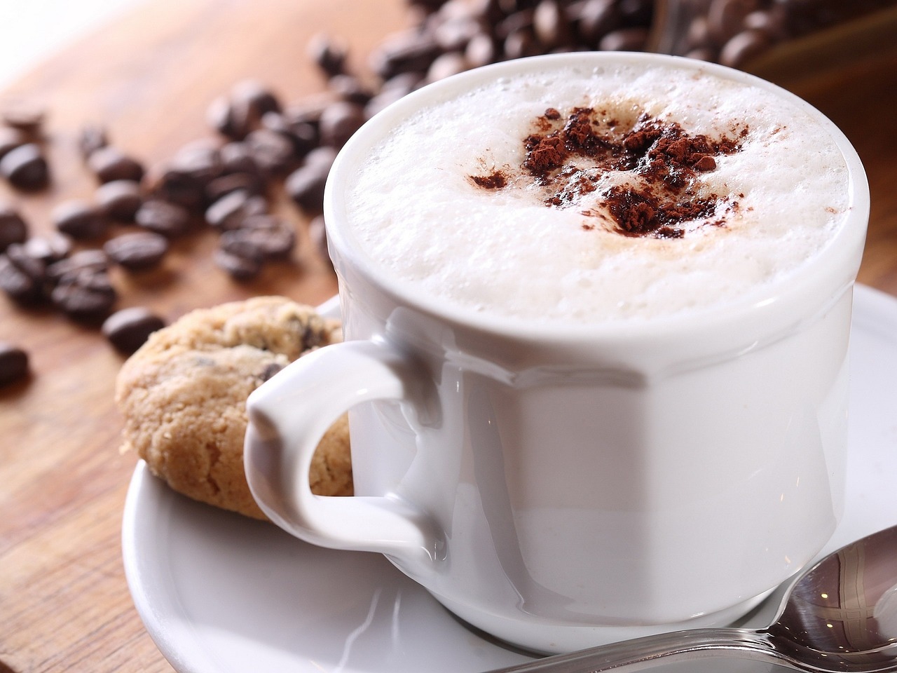 Cappuccino, Latte, Kava, Taurė, Slapukas, Lėkštė, Gerti, Gėrimas, Espresso, Kofeinas