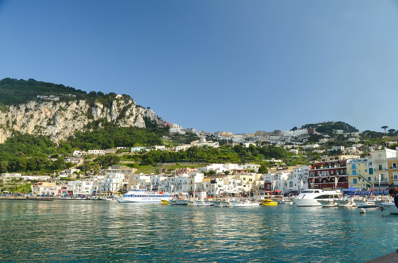 Capri, Ada, Italy, Panorama, Papludimys, Nemokamos Nuotraukos,  Nemokama Licenzija