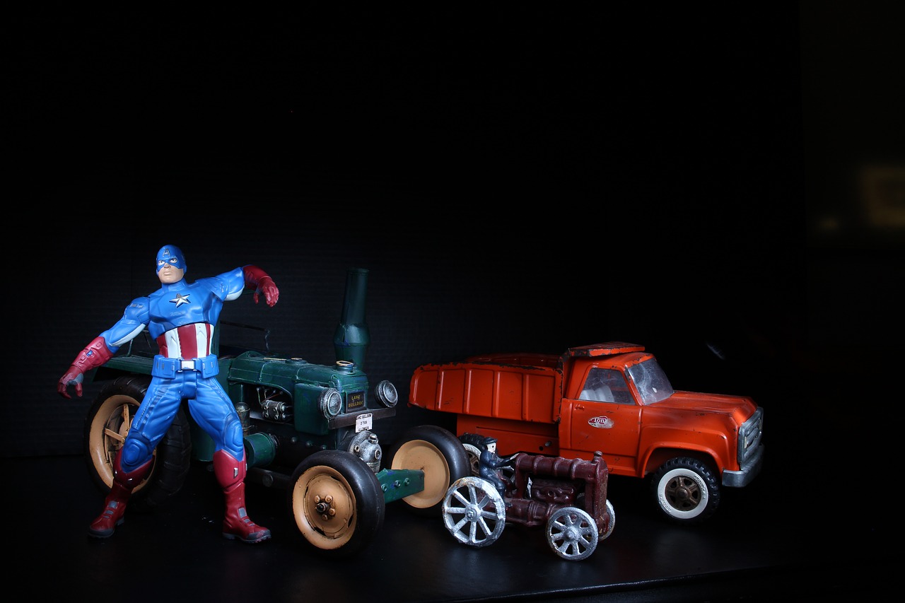 Kapitonas Amerika, Nostalgija, Raudona Sunkvežimis, Žaislai, Nemokamos Nuotraukos,  Nemokama Licenzija