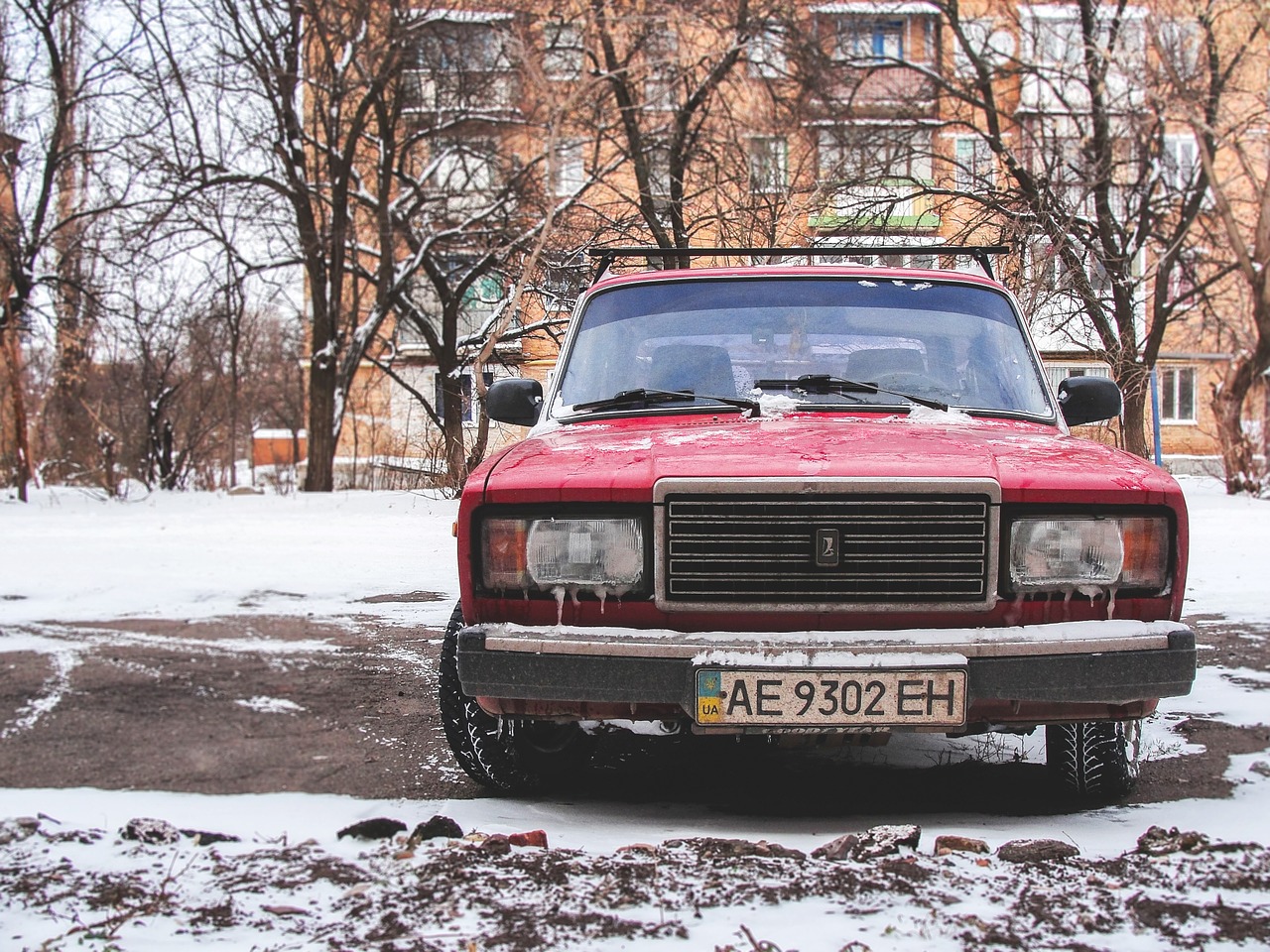 Automobilis, Senas, Lada, Transporto Priemonė, Vintage, Retro, Gabenimas, Automobilis, Rusų, Raudona