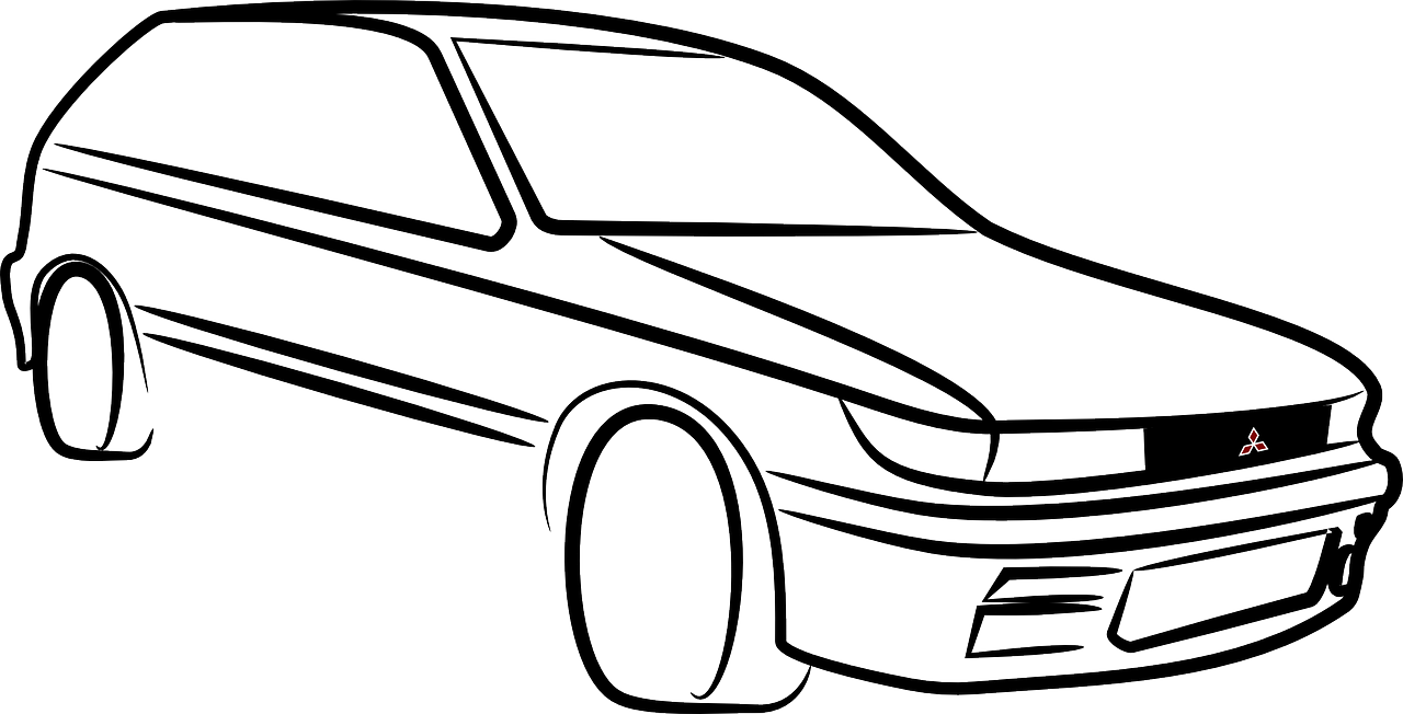 Automobilis, Asilas, Mitsubishi, Siluetas, Transporto Priemonė, Automobilis, Nemokama Vektorinė Grafika, Nemokamos Nuotraukos,  Nemokama Licenzija