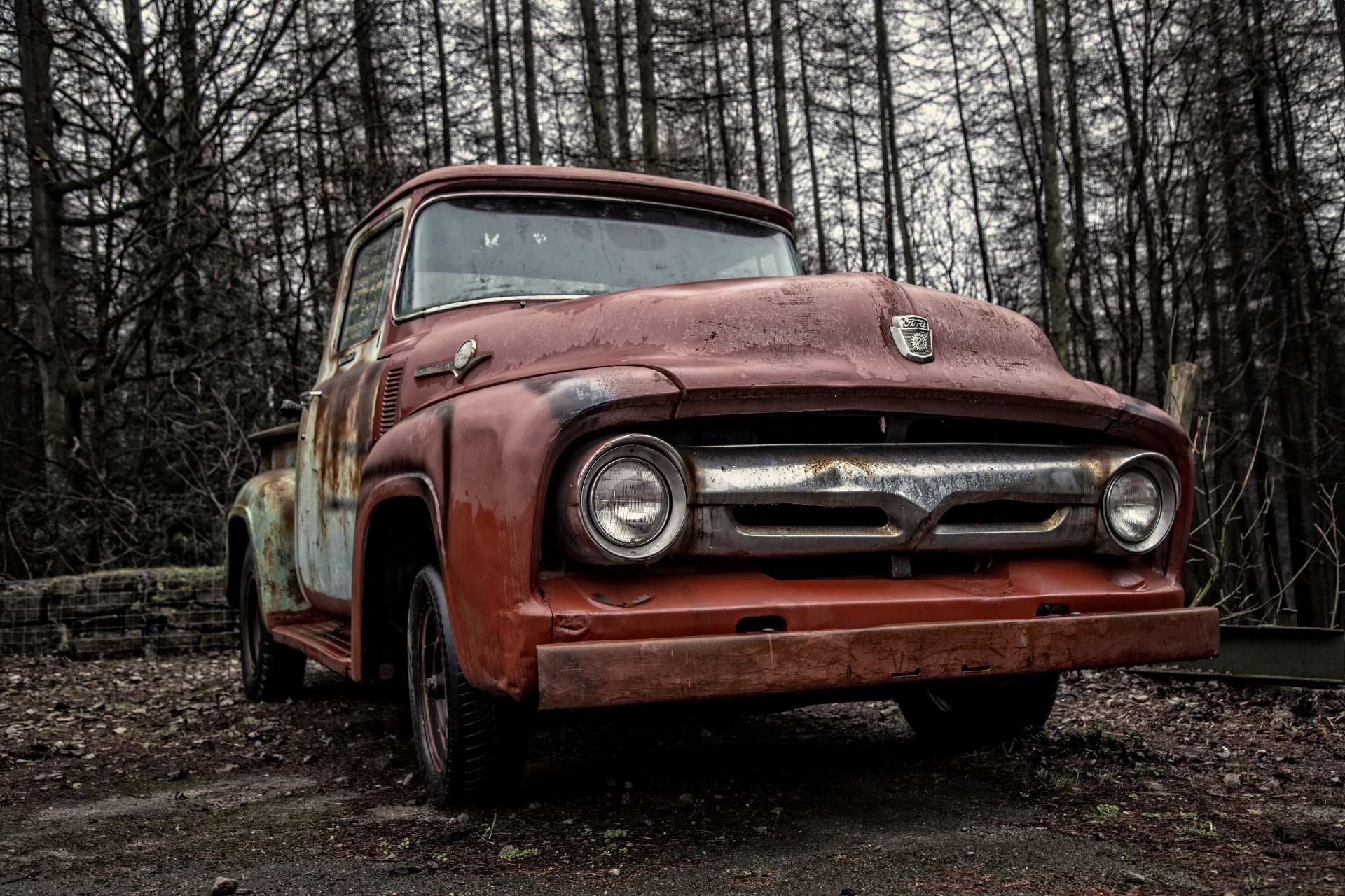 Automobiliai,  Automobilis,  Ford,  1956,  Senovinis,  Rūdys,  Senas,  Kroviniai,  Sunaikintas,  Automobilis 1956 Ford F-100