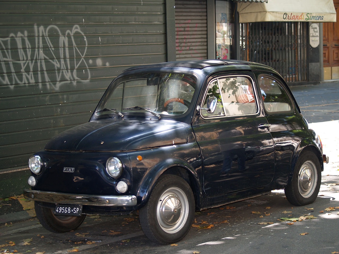 Automobilių, Fiat, Penkių, Automobilių, Atgal, Spezzia, 500, Nemokamos Nuotraukos,  Nemokama Licenzija