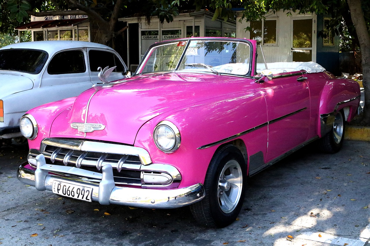 Automobilis, Kuba, Vintage, Senas, Havana, Retro, Kelionė, Karibai, Klasikinis, Turizmas