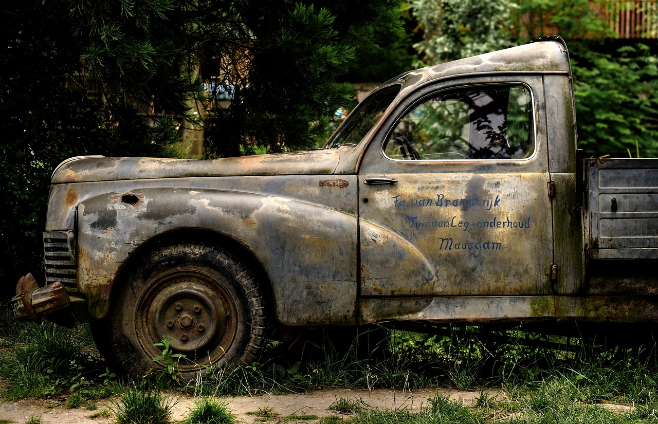 Automobilis, Rūdys, Nuolaužos, Automobilio Avarija, Oldtimer, Korozijos, Apleistas, Senas Automobilis, Rusted, Automobiliai