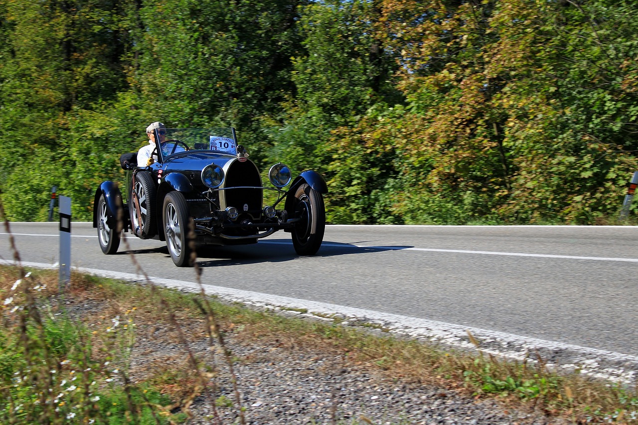 Automobilis, Bugatti, Lenktyninis Automobilis, Veteranas, Transporto Priemonė, Automobilis, Senas, Vintage, Retro, Klasikinis