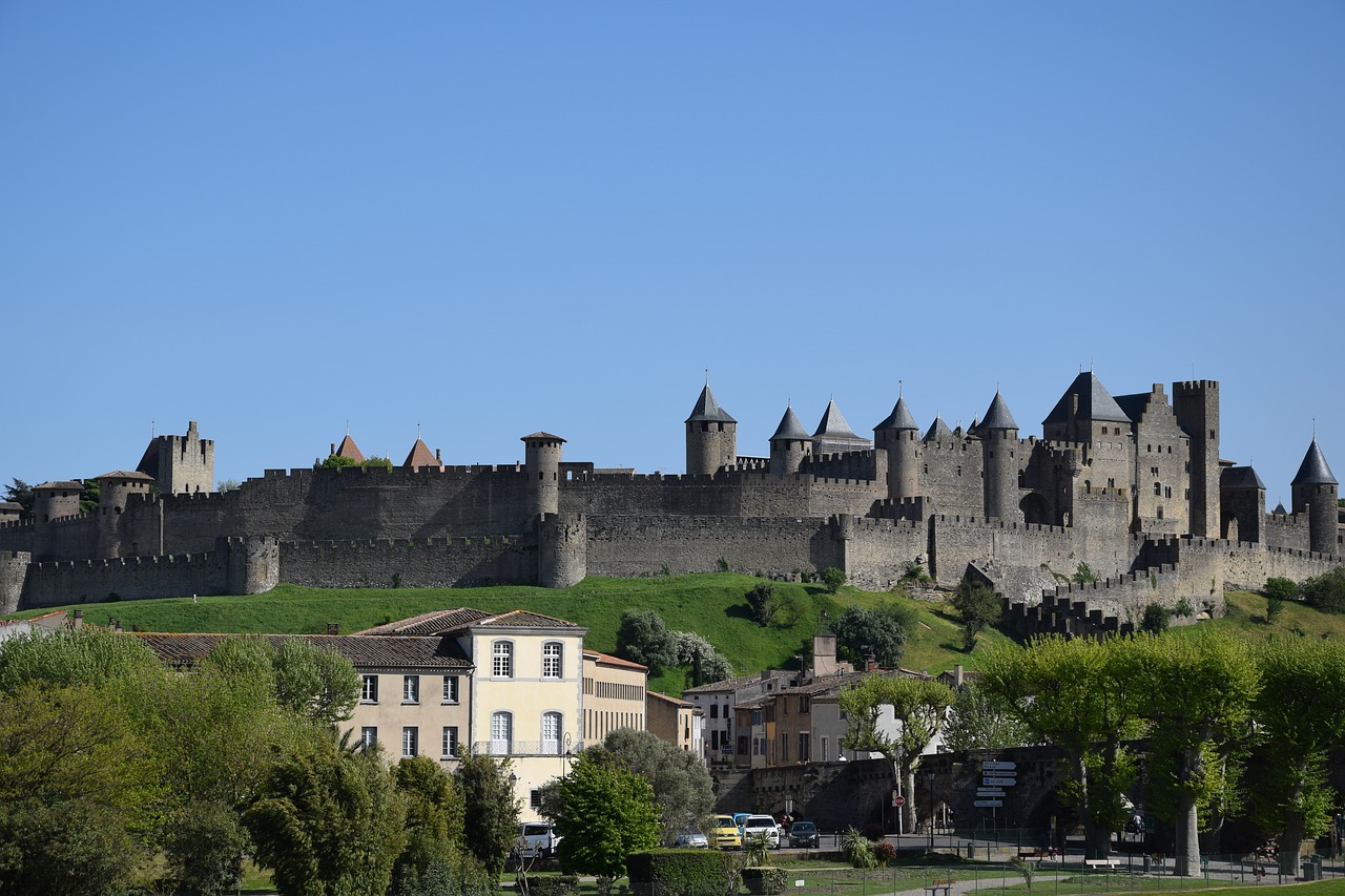 Karkazonas, France, Tvirtovė, Pilis, Viduramžių, Architektūra, Viduramžiai, Istorija, Paminklas, Senas