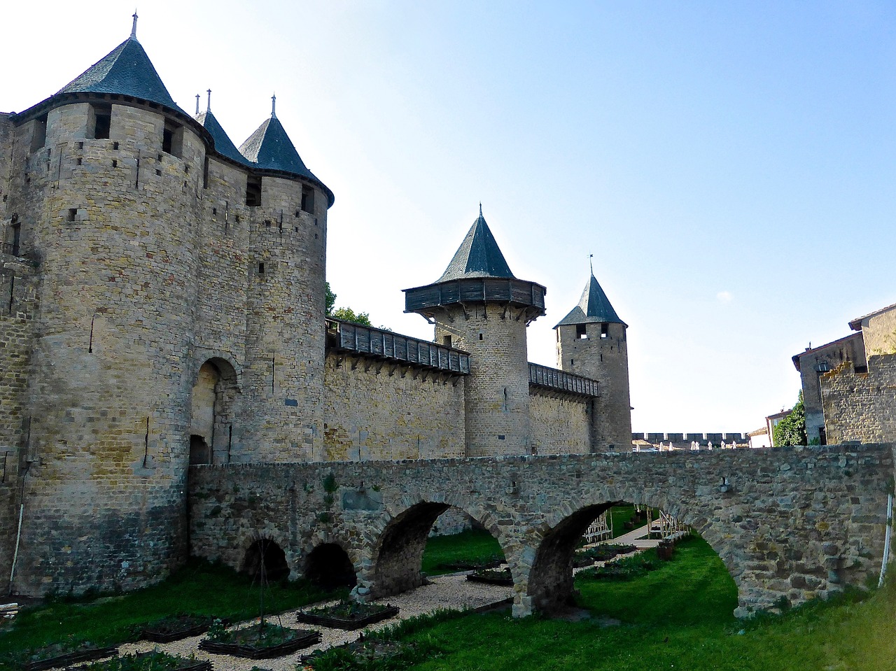 Carcassonne, Gynyba, Siena, Akmuo, Pilis, Tvirtovė, Įėjimas, Architektūra, Viduramžių, Fortifikacija