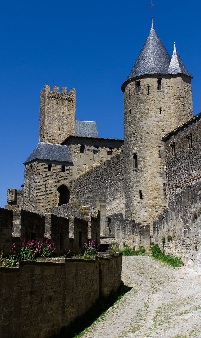 Carcassonne, France, Pilis, Ramus, Viduramžių, Viduramžių Scenos, Tvirtovė, Istorija, Pasaka, Senas