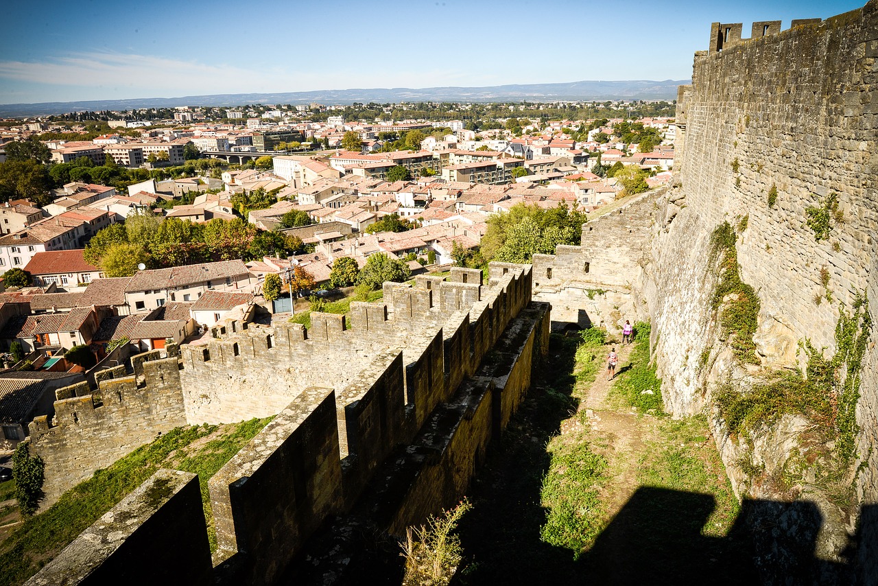 Carcassonne, Viduramžių, Aude, Katerio Šalis, Viduramžių Pilis, Paminklas, Viduramžių Miestas, Važiuoklės, France, Miestas