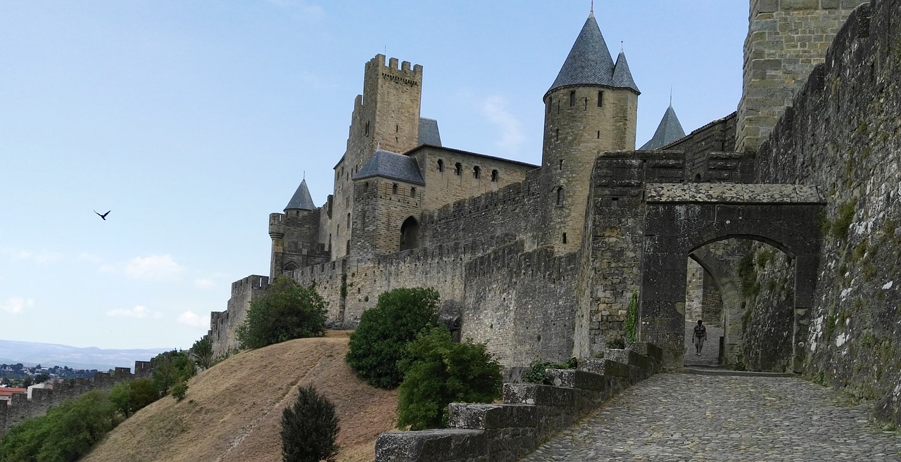 Carcassonne, France, Viduramžių Miestas, Važiuoklės, Pierre, Porte Daude, Nemokamos Nuotraukos,  Nemokama Licenzija
