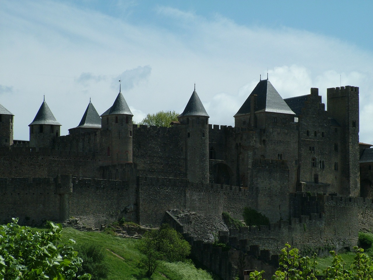 Carcassonne, Pilis, Tvirtovė, France, Senas, Istorinis, Architektūra, Viduramžių, Nemokamos Nuotraukos,  Nemokama Licenzija