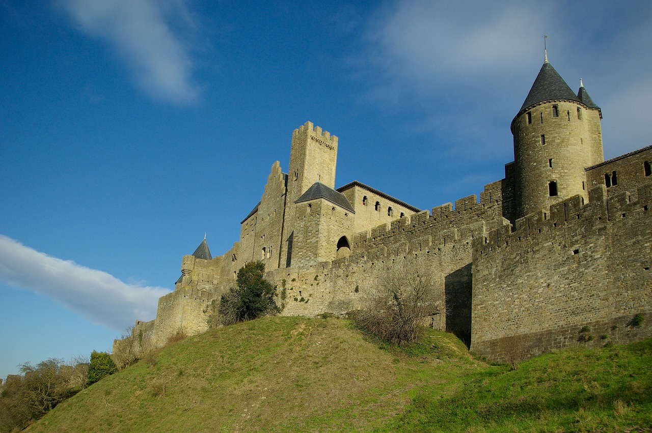 Carcassonne, Važiuoklės, Viduramžių Pilis, France, Nemokamos Nuotraukos,  Nemokama Licenzija