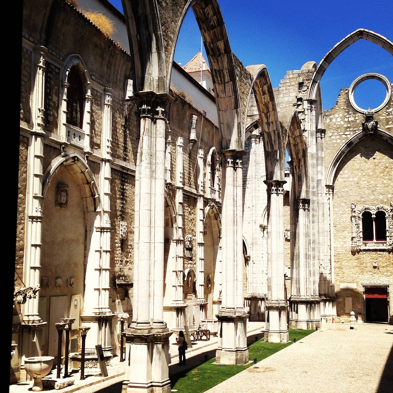 Karmo Vienuolynas, Lisbonas, Portugal, Vienuolynas, Karmo, Gotika, Bažnyčia, Architektūra, Kelionė, Žemės Drebėjimas