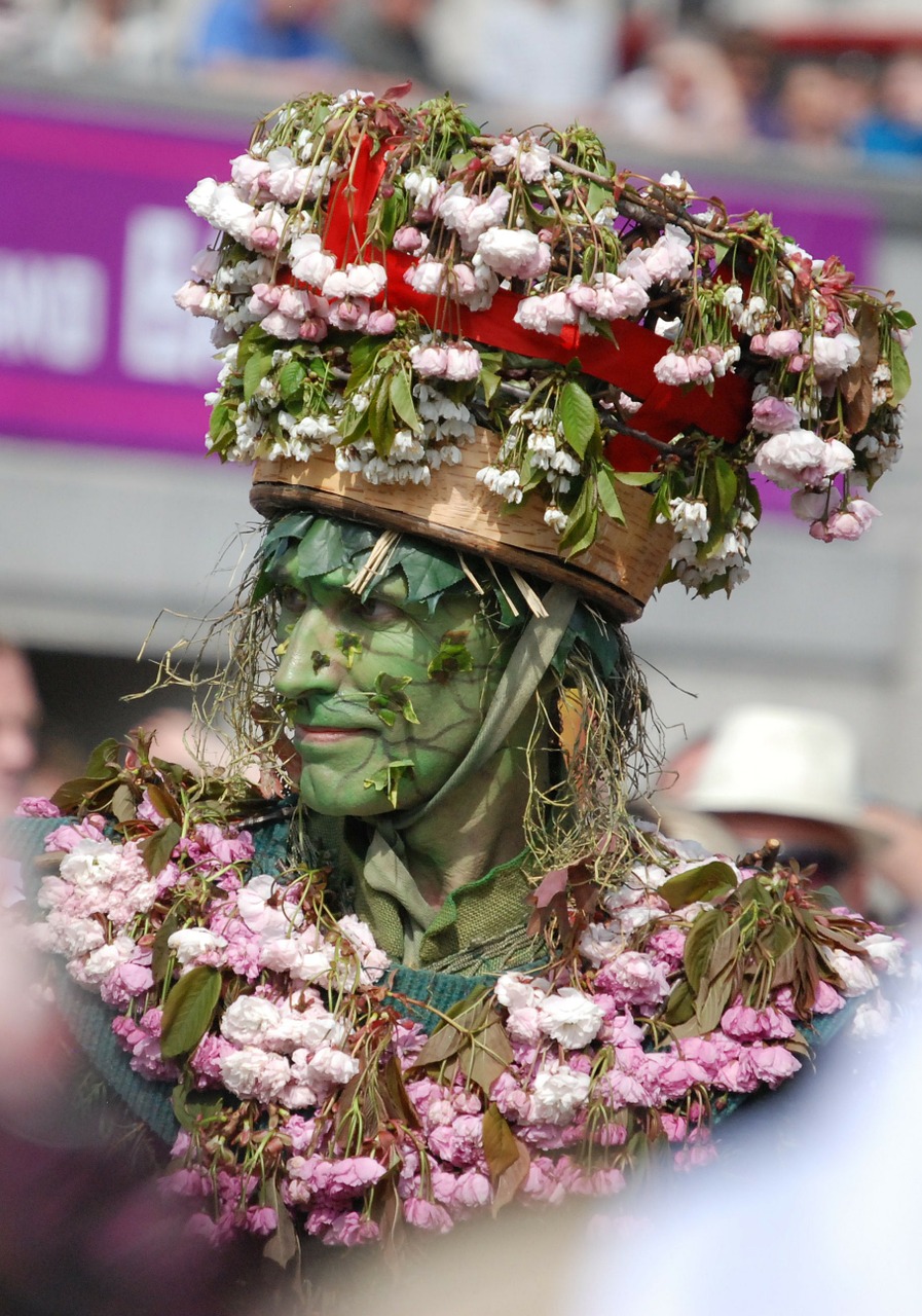 Carneval, Vyras, Žalias Žmogus, Skrybėlę, Gėlės, Veidas, Nemokamos Nuotraukos,  Nemokama Licenzija