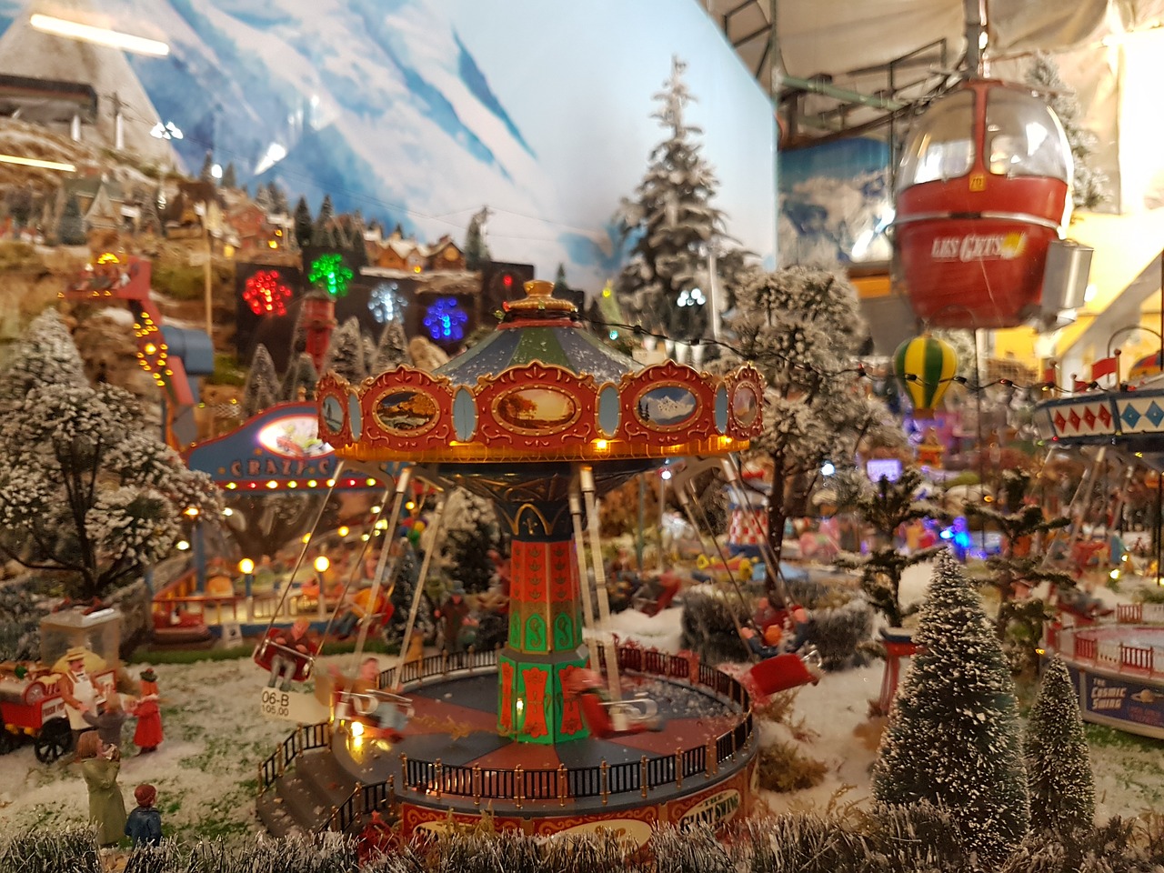 Karuselė, Sniegas, Kalėdos, Kalėdiniai Dekoracijos, Nemokamos Nuotraukos,  Nemokama Licenzija
