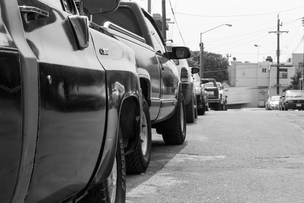 Automobiliai, Gatvė, Juoda Ir Balta, Gatvių Fotografija, Monterėja, Meksika, Nemokamos Nuotraukos,  Nemokama Licenzija