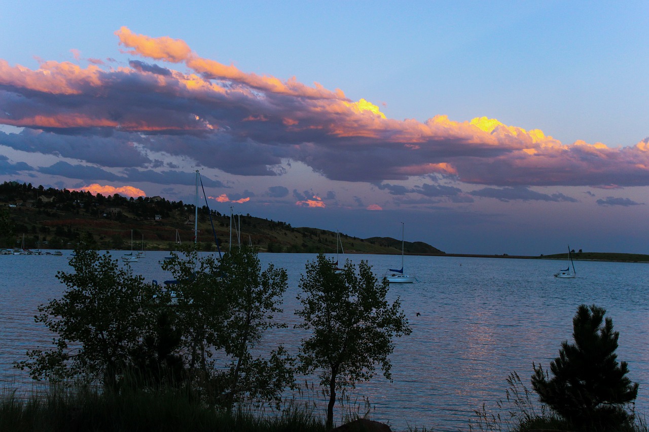 Carterio Ežeras Colorado, Saulėlydis, Kalninis Ežeras, Nemokamos Nuotraukos,  Nemokama Licenzija