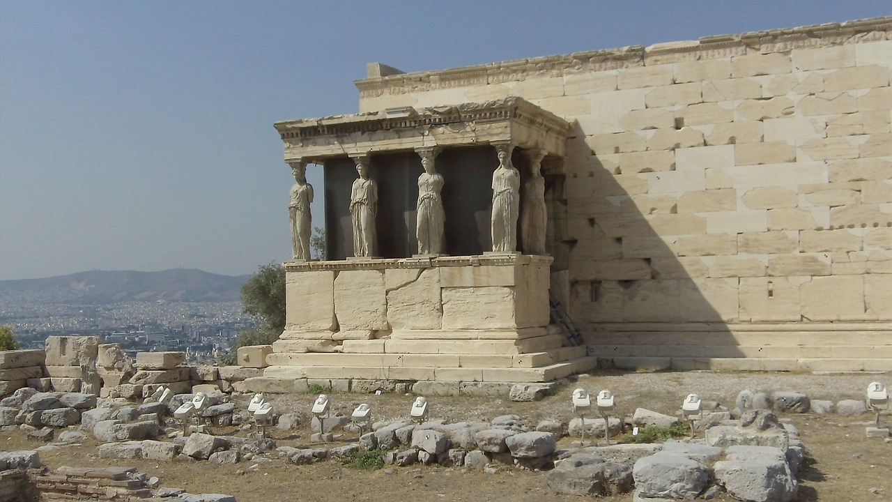 Karyatidai,  Akropolis,  Atėnas,  Graikija,  Šventykla,  Klasikinis,  Architektūra,  Erechtheion,  Marmuras,  Civilizacija