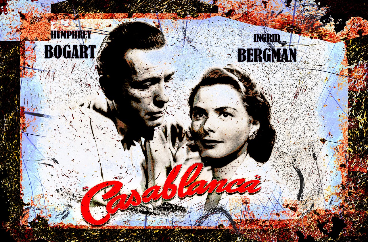 Casablanca,  Ingrida Bergman,  Humphrey Bogart,  Aktorė,  Aktorius,  Vintage,  Filmai,  Filmuota,  Star,  Celebrity