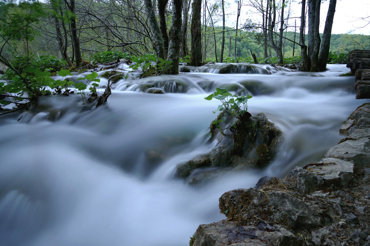 Kaskados, Ežeras, Vanduo, Gamta, Vandens Telkiniai, Kroatija, Plitvice, Nacionalinis Parkas, Susukti, Nd Filtras