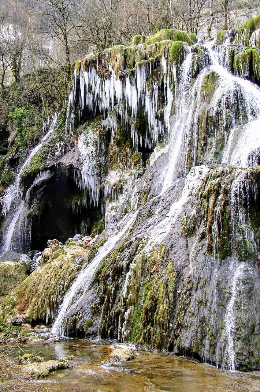 Kaskados, Ledas, Šaltas, Žiemos Peizažas, Užšaldytas Vanduo, Jura, Putos, Nemokamos Nuotraukos,  Nemokama Licenzija