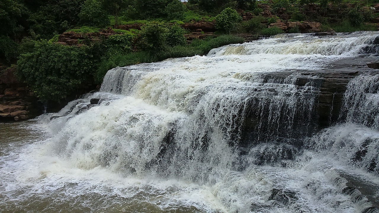 Kaskados, Kritimo, Godachinamalki Patenka, Vanduo Kritimo, Markandeya, Upė, Karnataka, Indija, Nemokamos Nuotraukos,  Nemokama Licenzija