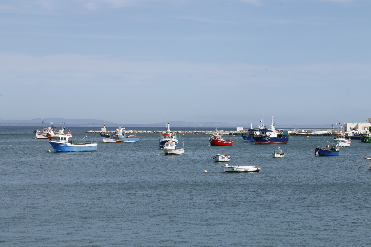 Cascais, Portugal, Įlanka, Mėlyna Jūra, Sūrus Vanduo, Laivai, Valtys, Tylus, Ramus, Ramybė