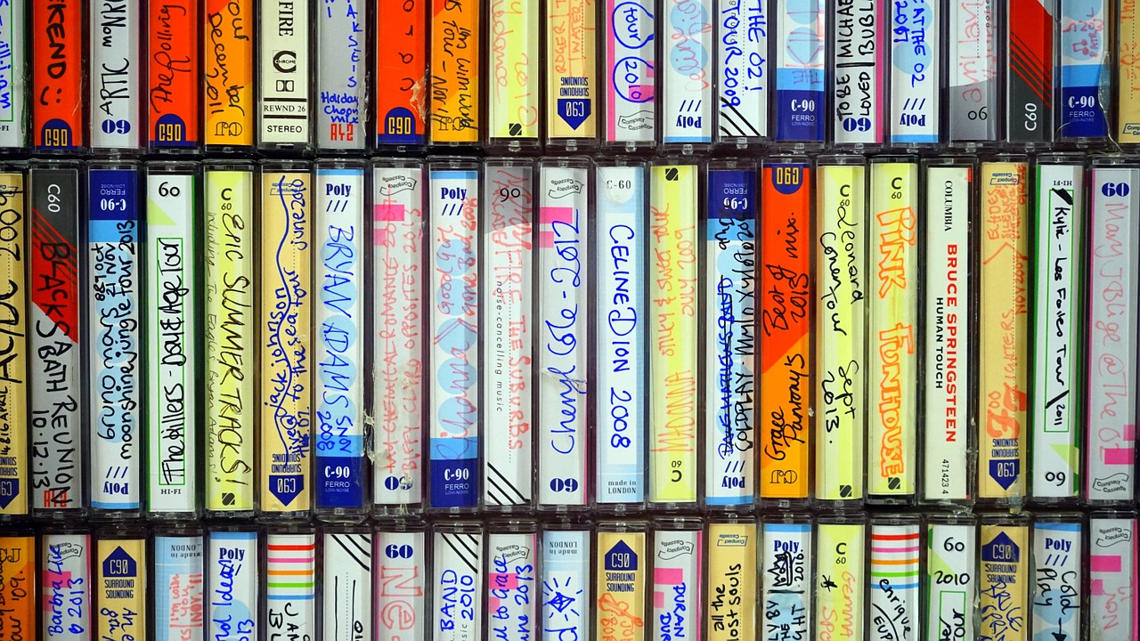 Kasetė, Juosta, Muzika, Vintage, 1980-Tieji Metai, 70S, Hi-Fi, Magnetinis, Tuščias, Muzikos Kasetė
