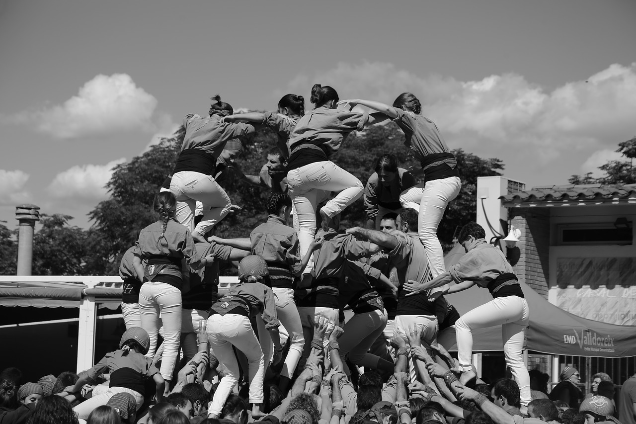 Castellers, Sportas, Komanda, Sąjunga, Žaidimas, Įkvėpimas, Eskalacija, Žmonės, Nemokamos Nuotraukos,  Nemokama Licenzija